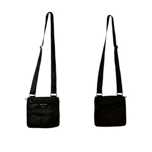 Prada Nylon Vela Tracolla Messenger Bag Black B7372 - TheRelux.com