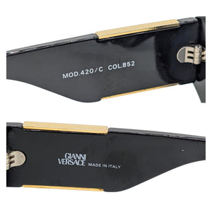 小物 GIANNI VERSACE MOD420 Vintage Sunglasses Gianni Versace Vintage Mod 420/C Medusa Sunglasses - TheRelux.com