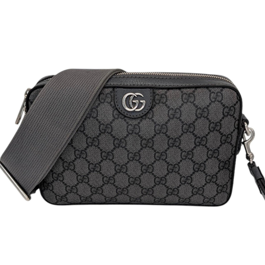 Gucci GG Supreme Monogram Textured Dollar Calfskin Wristlet