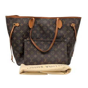 louis vuitton canvas backpack pouch Louis Vuitton Monogram Canvas Neverfull MM Tote & Pouch