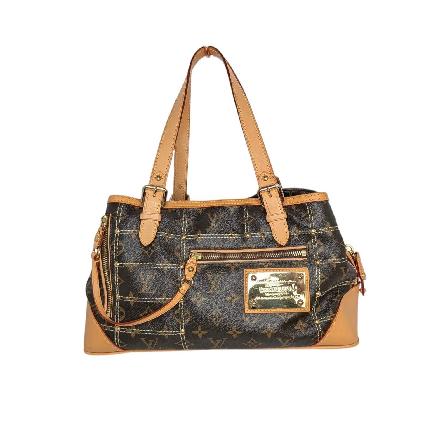 Louis Vuitton Vintage Monogram Riveting Satchel - TheRelux.com