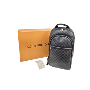 LOUIS VUITTON Michael Backpack Graphite Damier Graphite