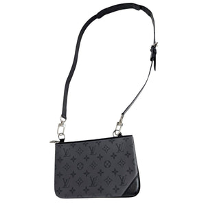Louis Vuitton Monogram Eclipse Reverse Trio Zipped Pouch Crossbody