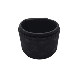 Louis Vuitton Satin Monogram Serrure Cuff Bracelet - TheRelux.com