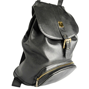 Authentic, Vintage MCM Logo Black Nylon and Leather Backpack – Made in Germany mcm backpack nylon made in germany 280 aed 3,100 pesos main image 2