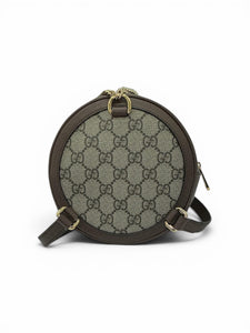 gucci ophidia mini round backpack Gucci Ophidia Round Gg Coated Canvas Mini Backpack