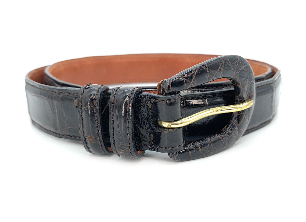 Ralph Lauren Genuine Alligator Skin Belt Sz 32 - TheRelux.com display picture 2
