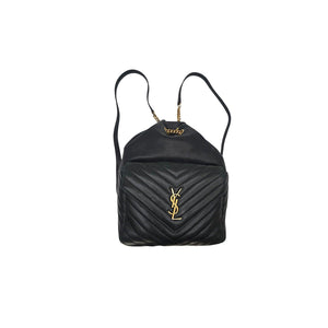 Saint Laurent Joe Backpack In Lambskin - Black