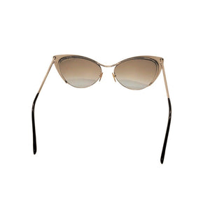 Tom Ford Nastasya TF304 Gold Gradient Cat Eye Sunglasses 