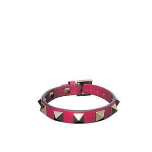 Valentino Garavani Rockstud Leather Bracelet Sz 6.75” - TheRelux.com
