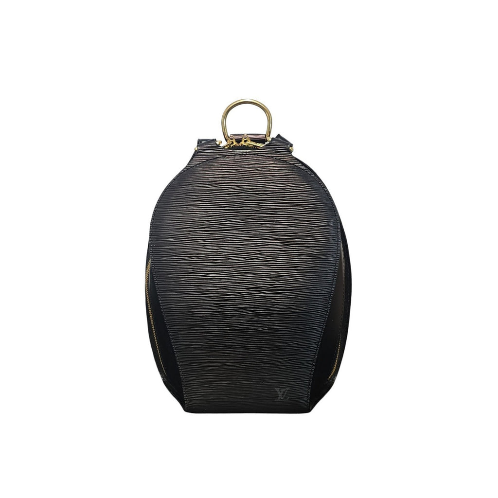 Louis Vuitton 1999 Black Epi Leather Mabillon Backpack