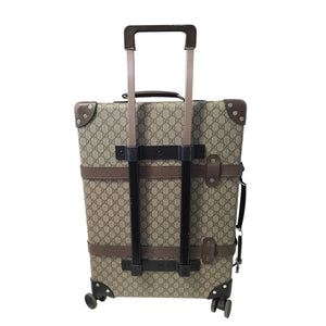gucci travel bag men's Gucci X Globe-Trotter GG Medium Suitcase
