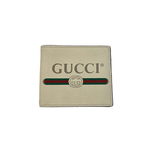 Gucci Leather Graphic Print Bifold Wallet