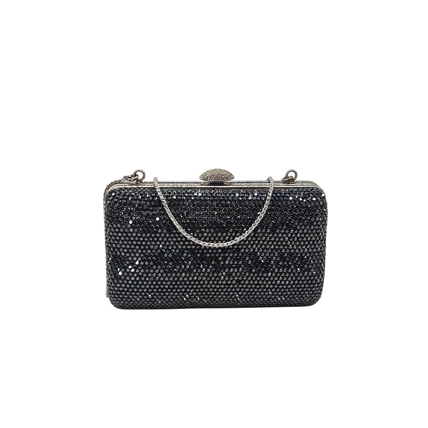 Judith Leiber Couture Crystal-Embellished Minaudière Clutch