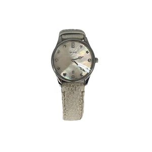 Gucci G-Timeless Mother of Pearl Dial Ladies Watch YA126597
