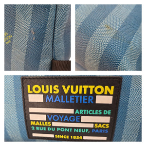louis vuitton blue checkered backpack LOUIS VUITTON Discovery Backpack Gradient Blue Autres Toiles