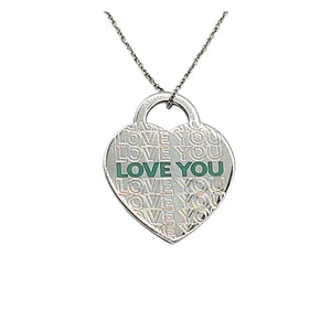 Tiffany Large Return to Tiffany 'Love You' Heart Tag