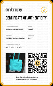 Chanel 90s Blue Embroidered Lambskin Tassel Shopper - TheRelux.com