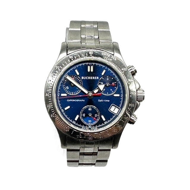 Bucherer Stainless Steel Split-Time Women's Chronograph Watch