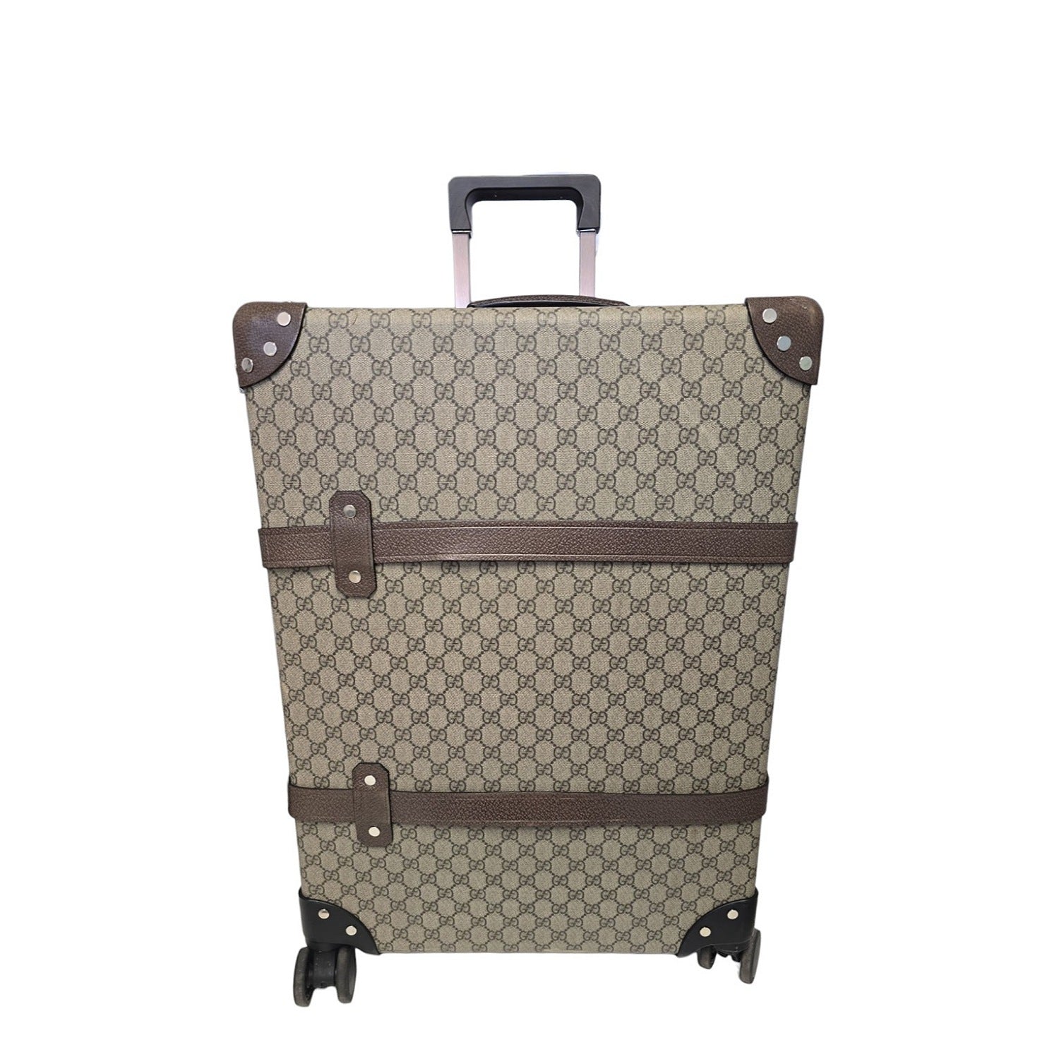 新品　GLOBE TROTTER × GUCCI GG柄　キャリーケース　4輪 Gucci X Globe-Trotter GG Medium Suitcase - TheRelux.com
