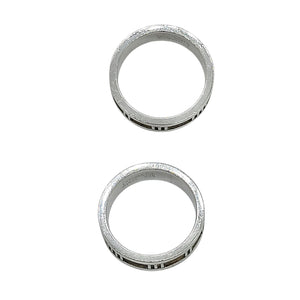 Tiffany & Co. Sterling Silver Atlas Band Ring - Sz. 8.5 - TheRelux.com