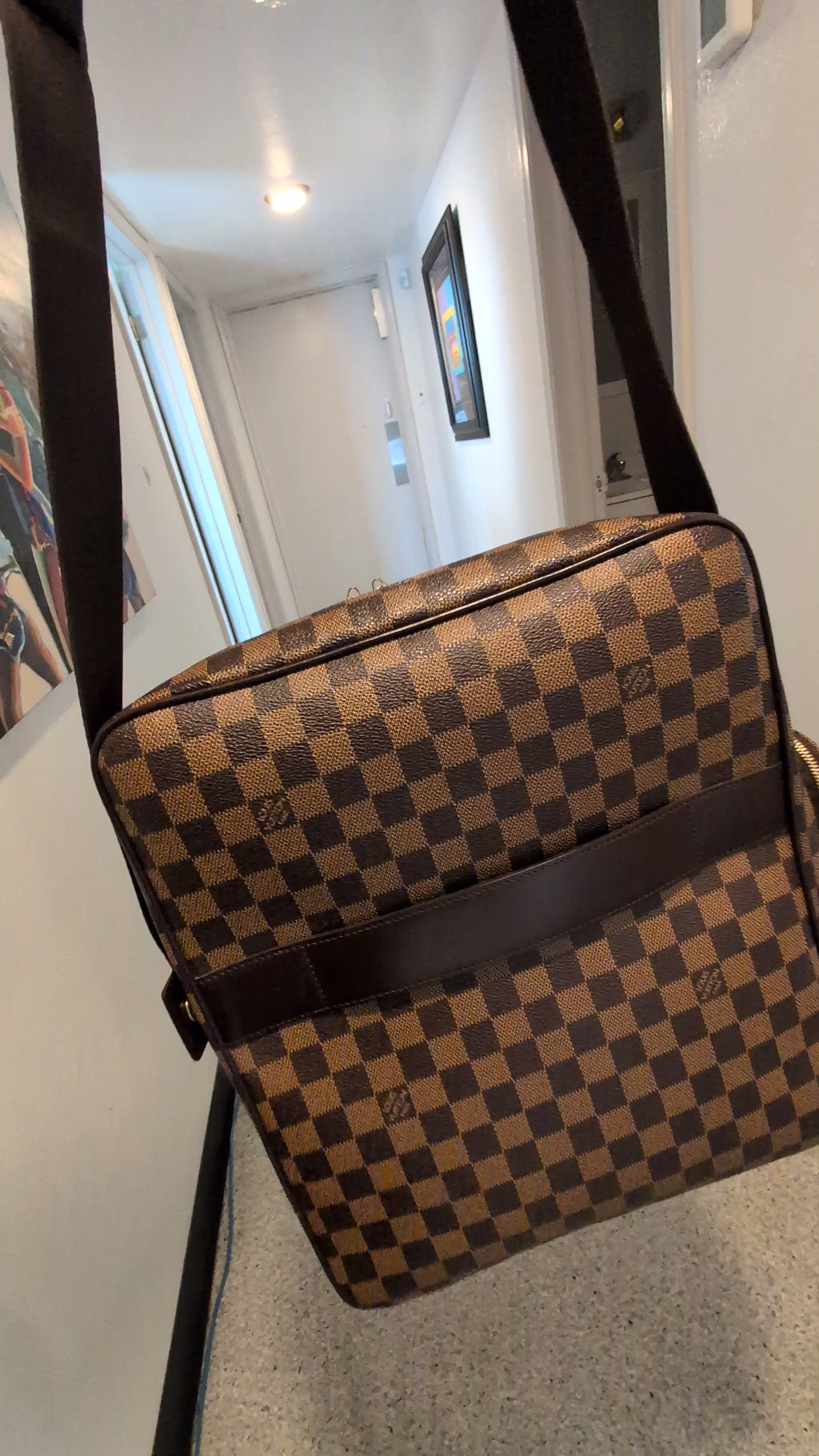 Louis Vuitton Damier Ebene Olav GM Messenger Bag