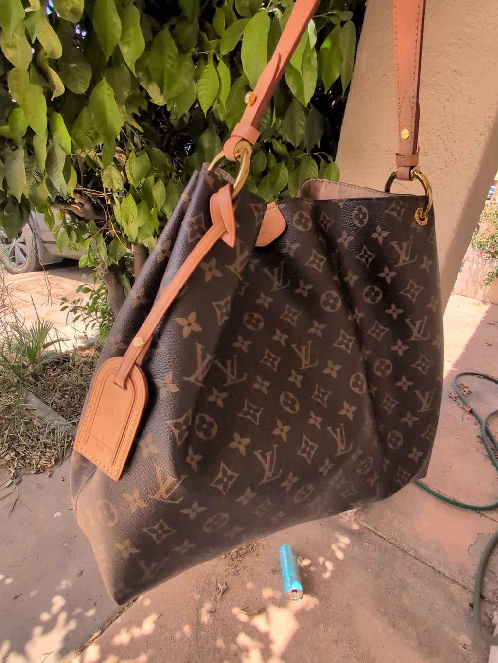 Louis Vuitton Monogram Canvas Graceful MM Hobo Bag