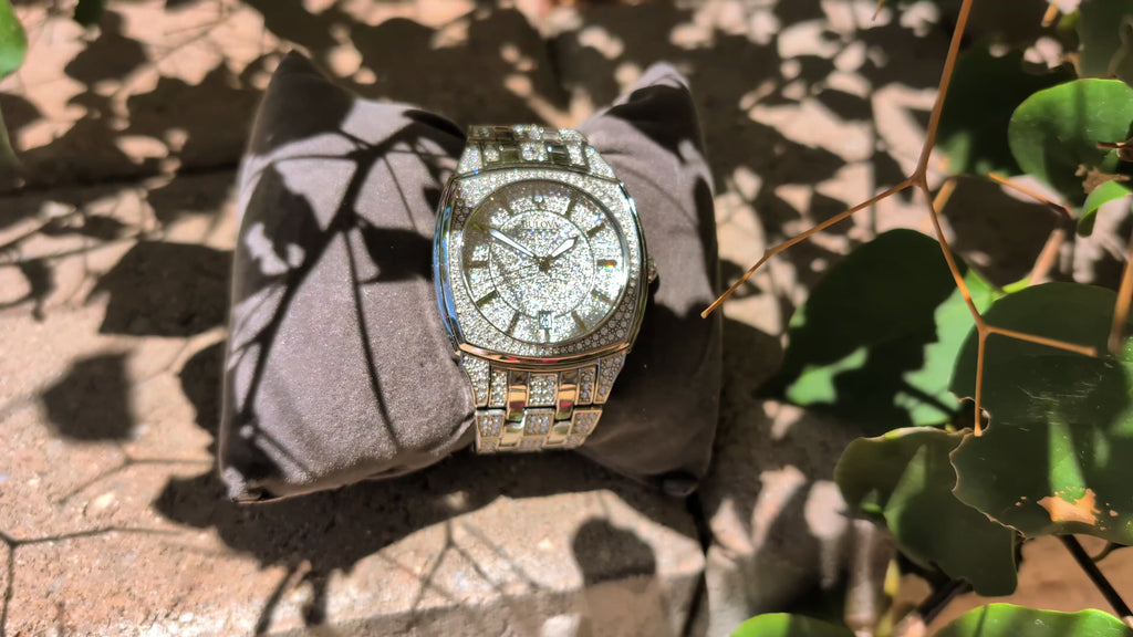 Bulova Phantom Crystal Pave Cushion Men's Watch (Ref. 96B296)