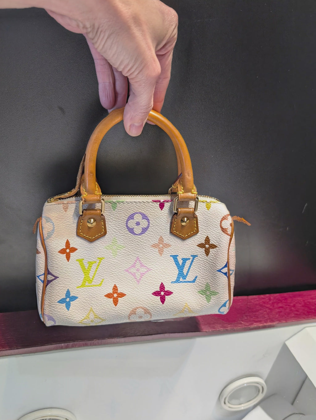 Louis Vuitton Y2K White Multicolor Monogram Nano Speedy