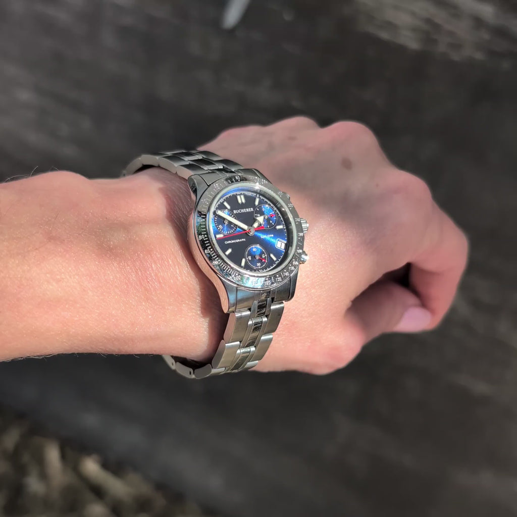 Bucherer Stainless Steel Split-Time Women's Chronograph Watch (Ref. 251.940)