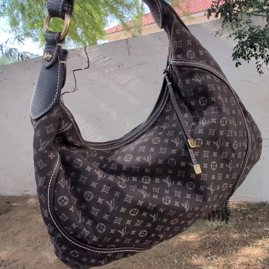 Louis Vuitton Vintage Mini Lin Manon MM Hobo