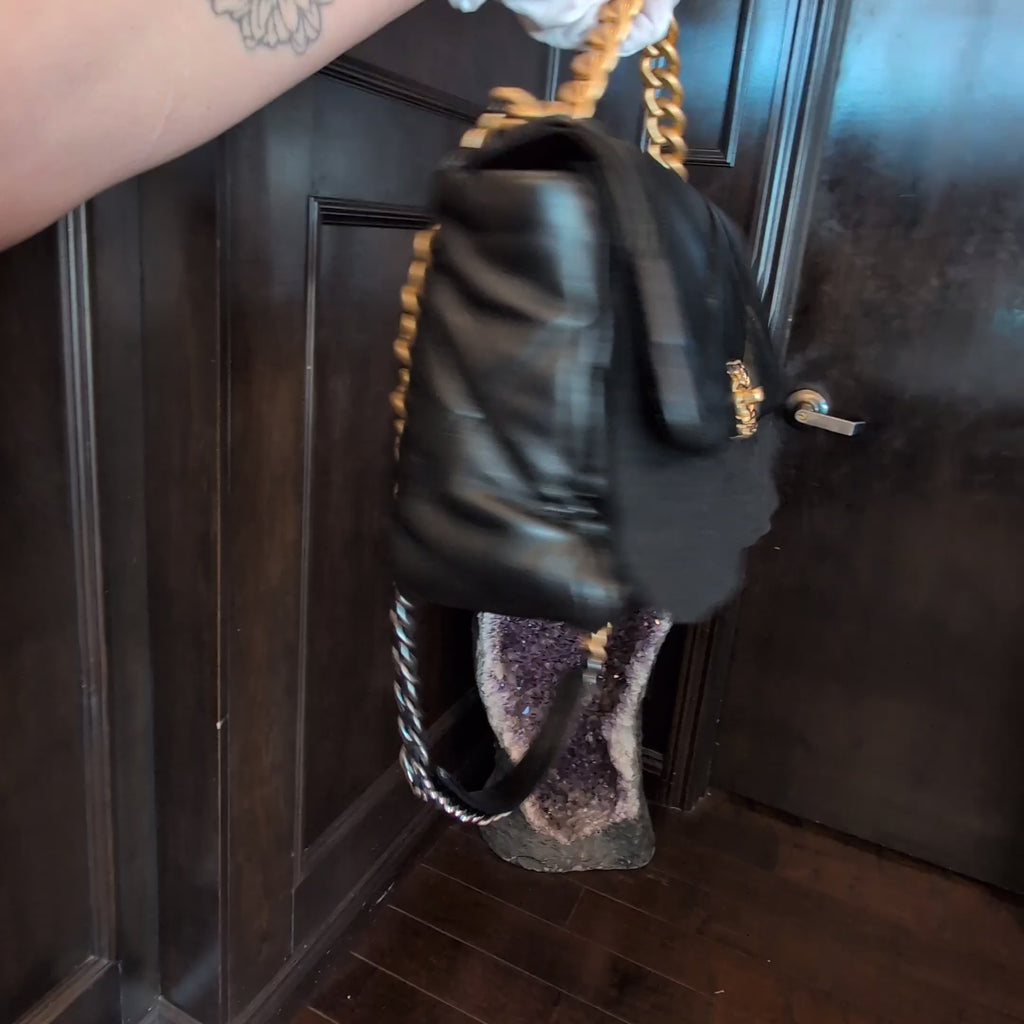 Chanel Lambskin Quilted Large Chanel 19 Flap Black