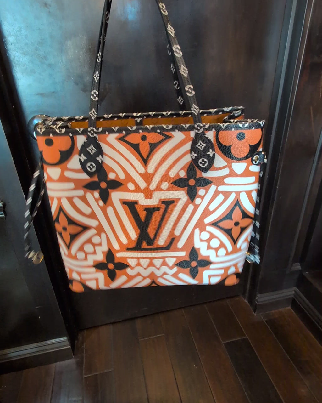 Louis Vuitton 2020 Caramel Monogram Crafty Neverfull MM Tote