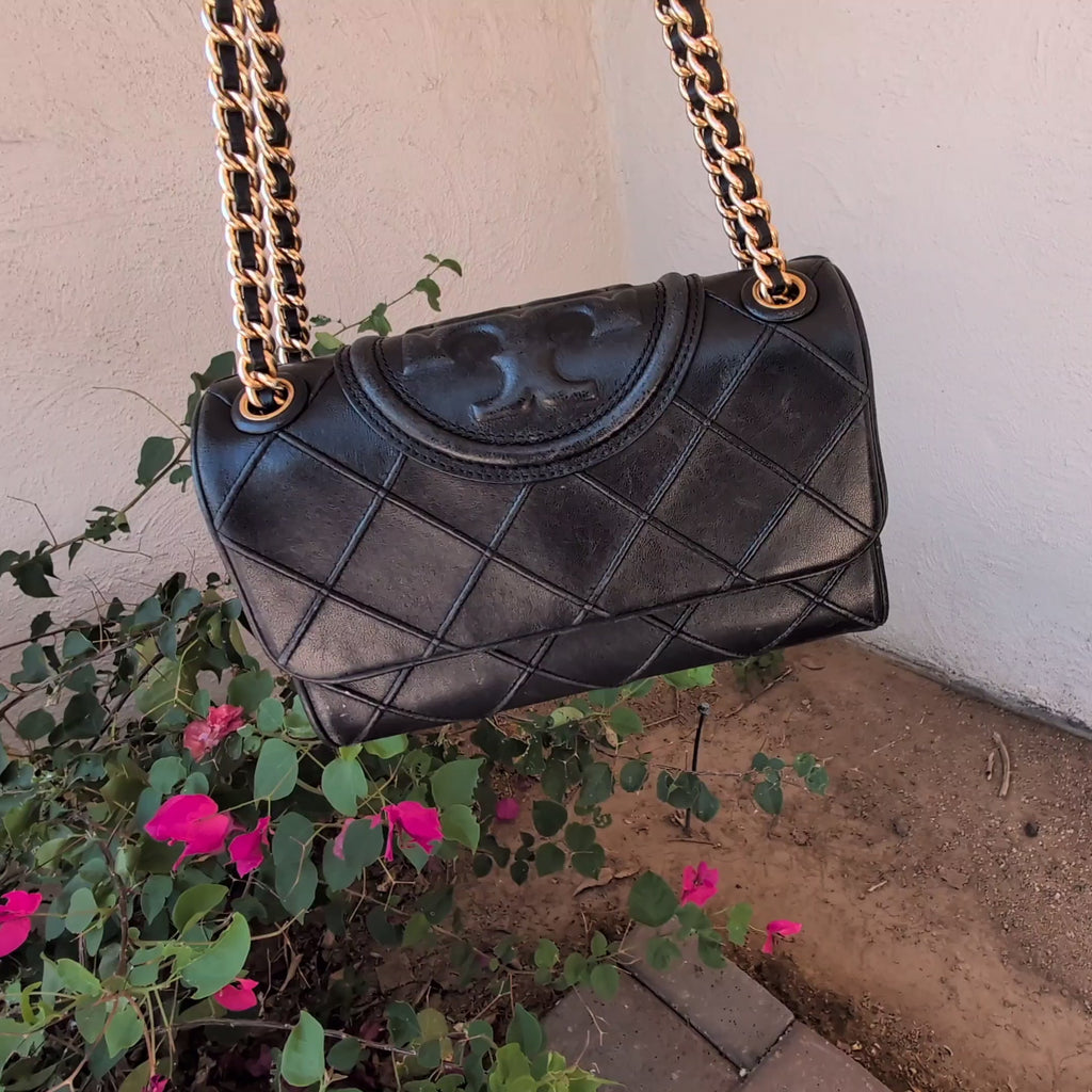 Tory Burch Fleming Soft Convertible Shoulder Bag Black