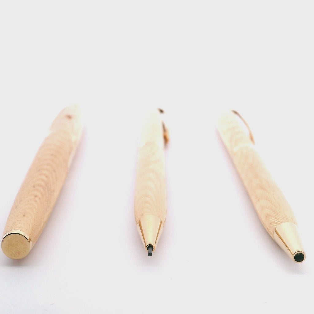 Vintage Waterman France C/F Gold Plated Moiré Fountain Pen Pencil Set Box