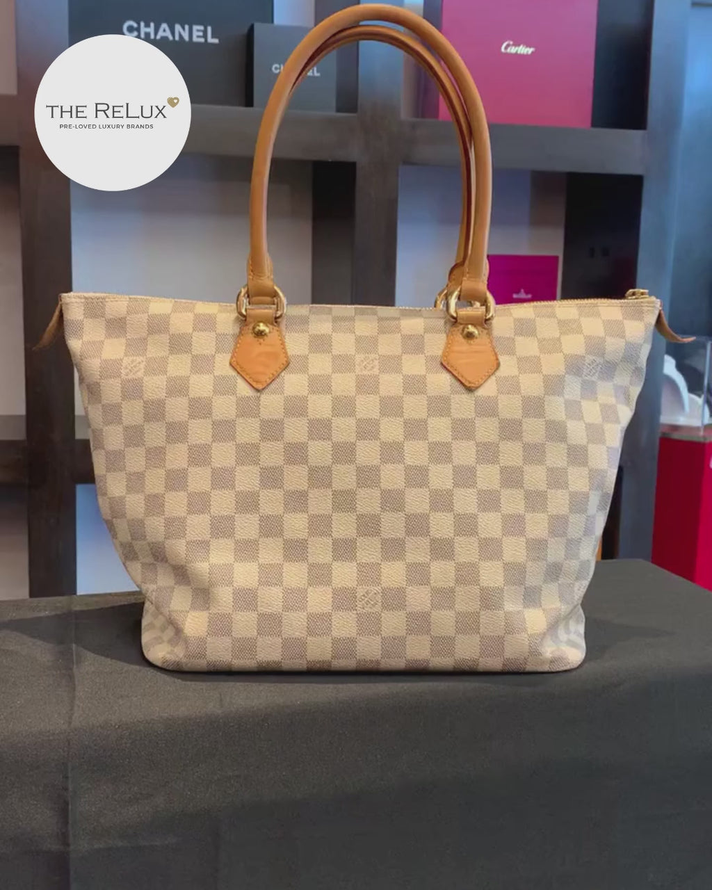 Louis Vuitton Damier Azur Saleya MM Tote