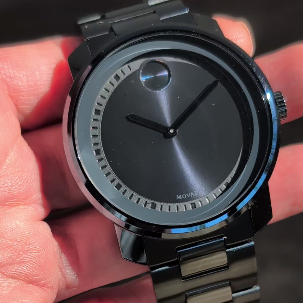 Movado BOLD All-Black Stainless Steel Watch MB.01.1.34.6159