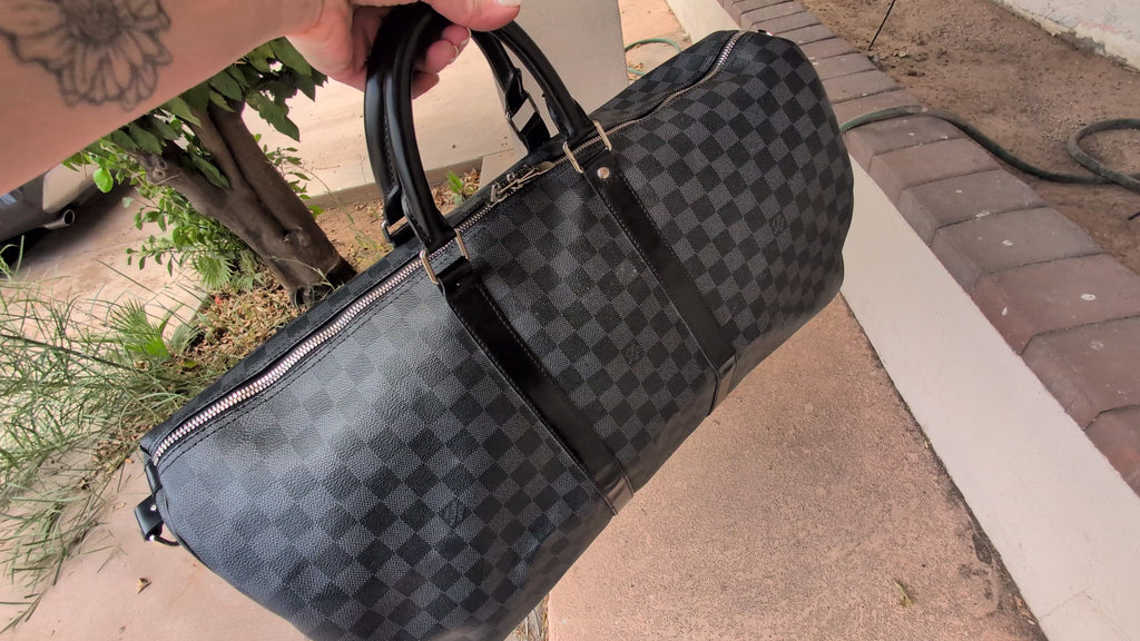 Louis Vuitton Damier Graphite Canvas Keepall Bandoulière 55