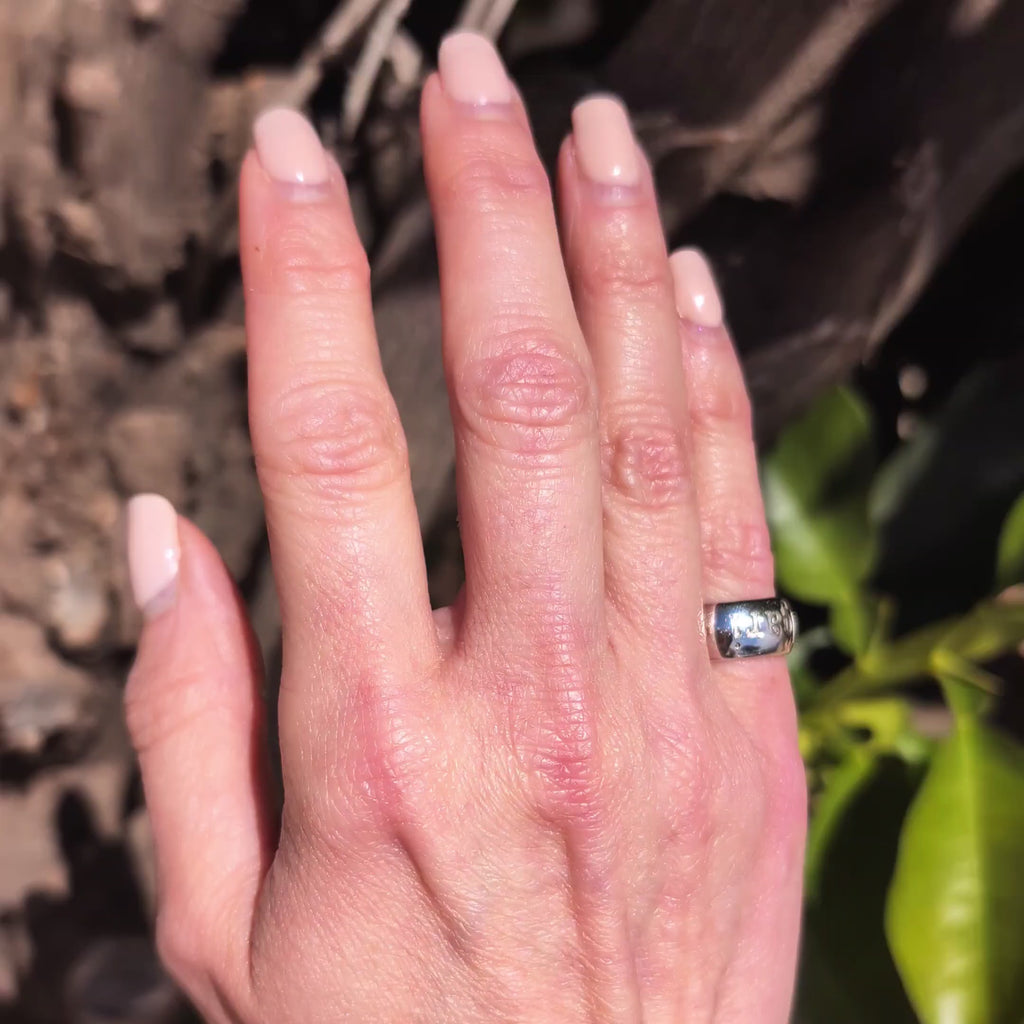 Bvlgari Sterling Silver 'Save the Children' Band Ring Size 48
