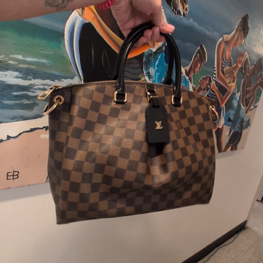 Louis Vuitton Damier Ebene Canvas Odeon MM Tote