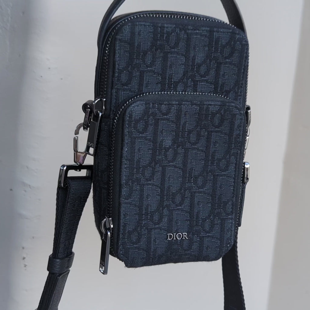 Christian Dior Oblique Micro Rider Pouch Crossbody