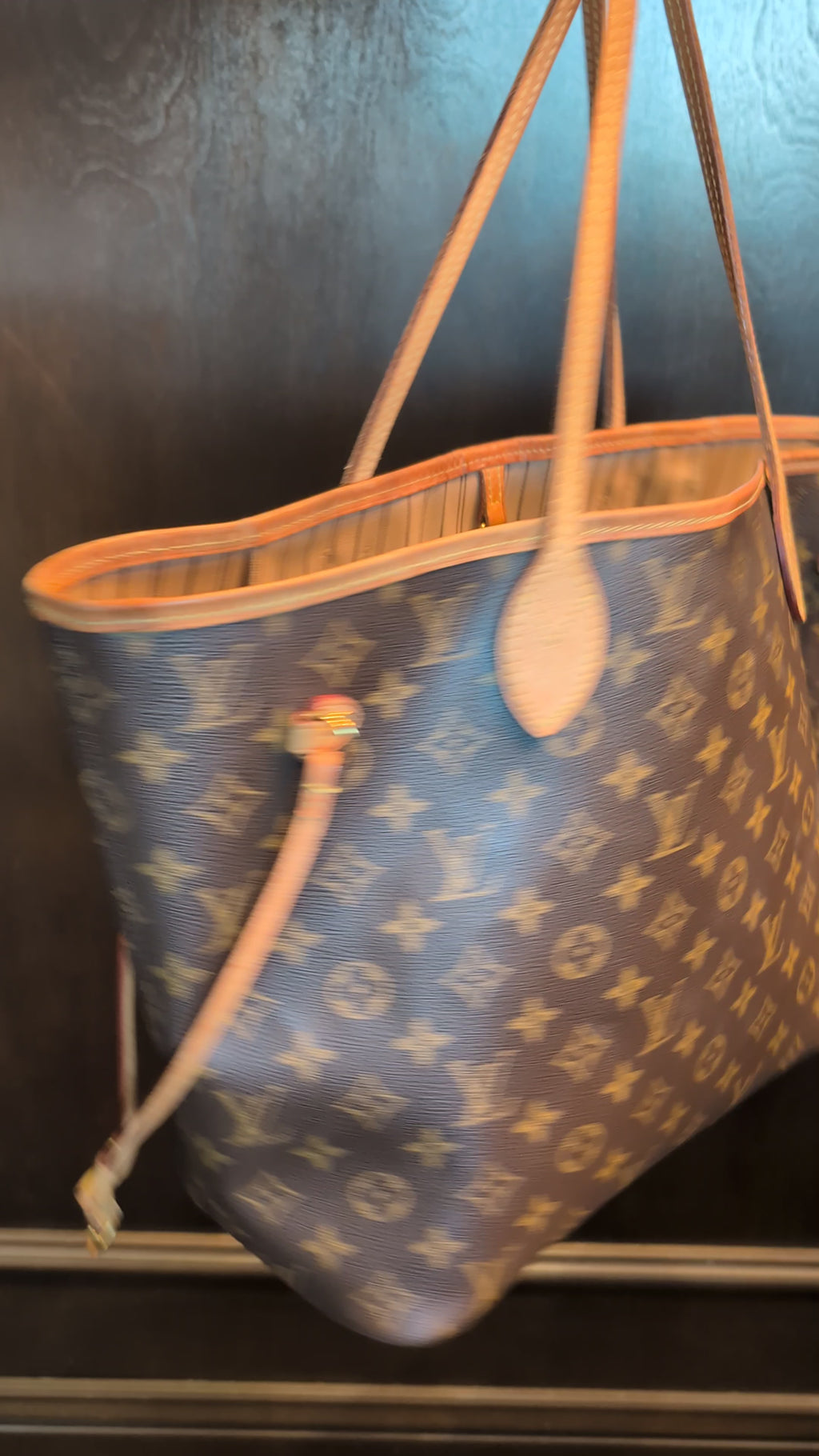 Louis Vuitton Monogram Neverfull MM Beige NM Tote