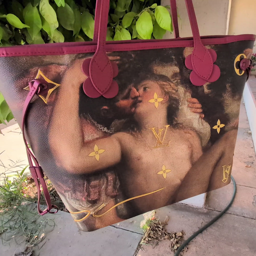 Louis Vuitton x Jeff Koons Titian Mars Venus Neverfull MM Tote & Pouch