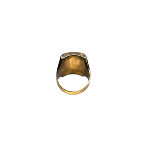 10K Yellow Gold Tiger Eye Cameo Ring - Sz. 6.75