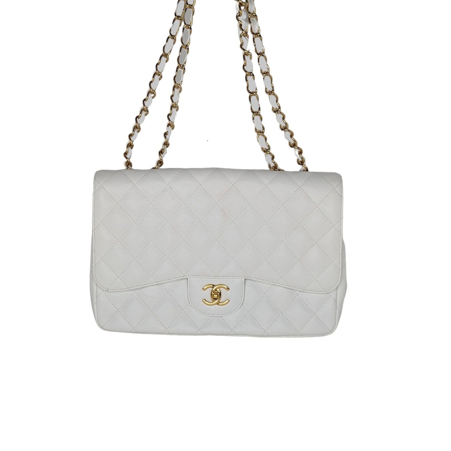 Chanel Iridescent Caviar Quilted Wallet on Chain WOC Pink