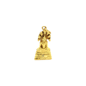 24K Yellow Gold Buddhist Goddess Charm Pendant