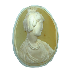 Antique Victorian Conch Shell Lady Cameo