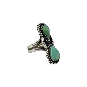 Sterling Silver Triangle Turquoise Ring - Sz. 8 | The ReLux