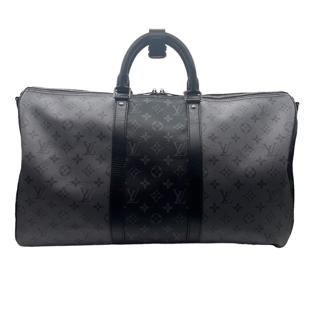 Louis Vuitton Keepall Bandoulière 55 Grey Monogram Eclipse