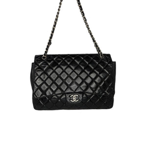 CHANEL Lambskin Quilted Small Double Flap Black 1302255